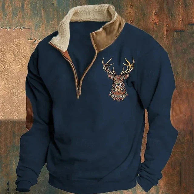 Brown Zip Up Pullover