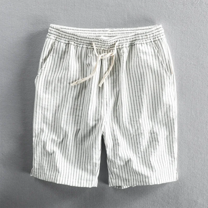Breezy Cotton Pinstripe Shorts