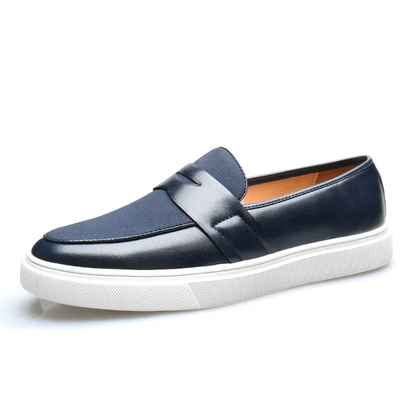 Edward Leather Suede Slip-Ons