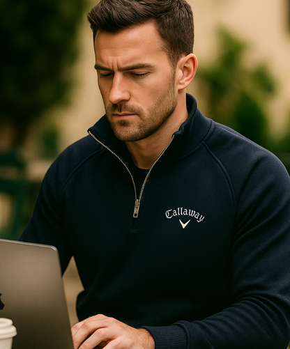 Callaway Heritage Cotton Half Zip Jumper