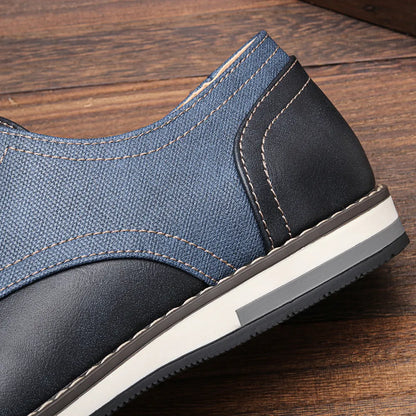 DuoTone Split Leather Derby Shoes