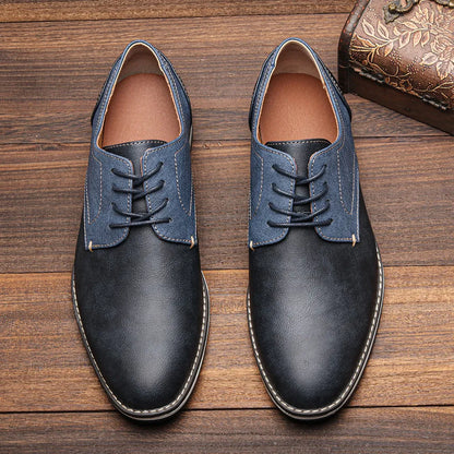 DuoTone Split Leather Derby Shoes