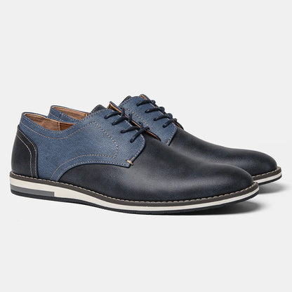 DuoTone Split Leather Derby Shoes