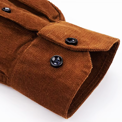 Corduroy Cotton Button-Up Shirt
