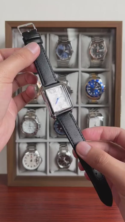 Cartier-Inspired Classic Rectangular Quartz Watch