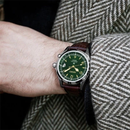 OMG Emerald Classic Leather Watch
