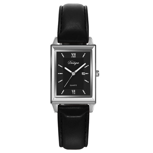 Cartier-Inspired Classic Rectangular Quartz Watch